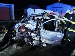 Nehoda dvou vozidel v Jablonném nad Orlicí