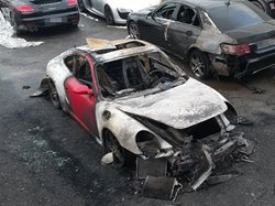 Noční požár osobního automobilu způsobil škodu jeden a půl milionu