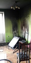 Jedna zapálená svíčka v kuchyni rodinného domu způsobila škodu přibližně za 100 tisíc korun