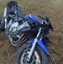 U Zlatkova se střetl motocyklista s osobním vozidlem