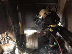 Požár kotelny rodinného domu Štěpánov /VIDEO
