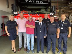 Nizozemští hasiči navštívili moderní přerovskou stanici
