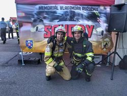 Zlínský hasič Petr Smilek se společně se svým kolegou postavil na bednu vítězů