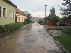  Lokální déšť silně zasáhl Kunovice