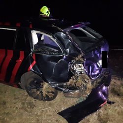 Dopravní nehoda osobního auta u Rané