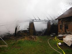 Požár dvou stodol způsobil škodu přes milion korun
