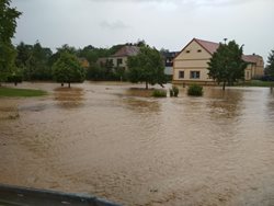 Přívalové deště v Plzeňském kraji zatopily sklepy i části obcí