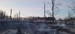 Druhý stupeň poplachu při požáru lesa v Dětřichově nad Bystřicí