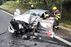 Dopravní nehoda u obce Kozlov