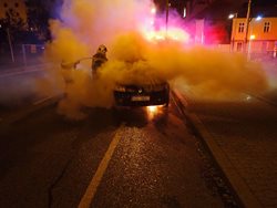Požár osobního automobilu ve Zlíně