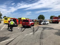 Nehoda se šesti zraněnými na Benešovsku