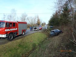 Dopravní nehoda u Petrovic nad Úhlavou v Plzeňském kraji