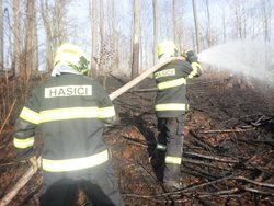 Za požár 20 hektarů lesa na Bruntálsku může spadlý drát