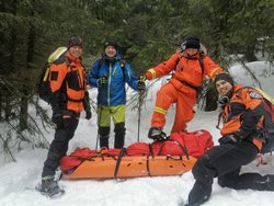 Výcvik lezců z Říčan a Kolína v náročném zimním prostředí