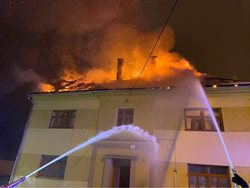 VIDEO - Tragický požár bytového domu v Moravském Berouně 28.1. 2021