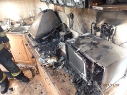 V Holoubkově v Plzeňském kraji, vyhořela kuchyň od rychlovarné konvice