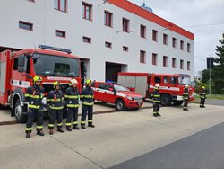 Uctění památky dvou zesnulých hasičů jednotky Sboru dobrovolných hasičů obce Koryčany