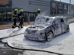Požár osobního automobilu