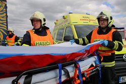 Při ranní dopravní nehodě osobního a nákladního auta v okrese Litoměřice byla zraněna řidička osobního vozu.