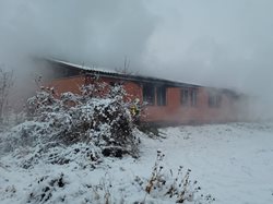 Požár ubytovny v Mělníku