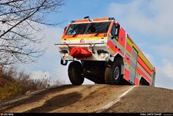Výcvik řidičů hasičských cisteren Tatra v terénu v Ostravě, v létě je chválil i Loprais VIDEO/FOTO