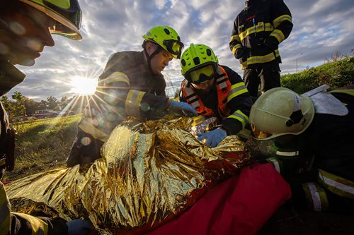 Záchranný maraton hasičů: V náročném přeboru první pomoci zvítězil tým z Olomouckého kraje