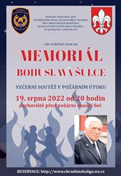 Memoriál Bohuslava Šulce – večerní soutěž v požárním útoku
