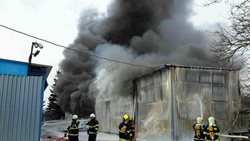 Aktuální požár v Tišnově
