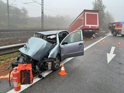 Vážná nehoda zastavila provoz