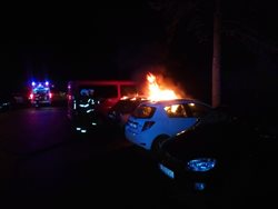 Českobudějovičtí hasiči hasili dva požáry během jedné noc
