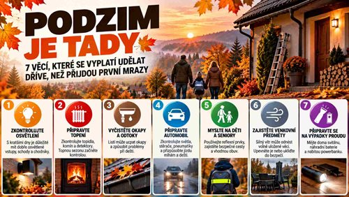 Dny se krátí, rána jsou chladnější. Připravte sebe i domácnost na podzim