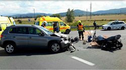 Dopravní nehoda se zraněním motorkáře