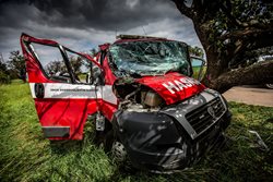 Vážná nehoda vozidla sboru dobrovolných hasičů