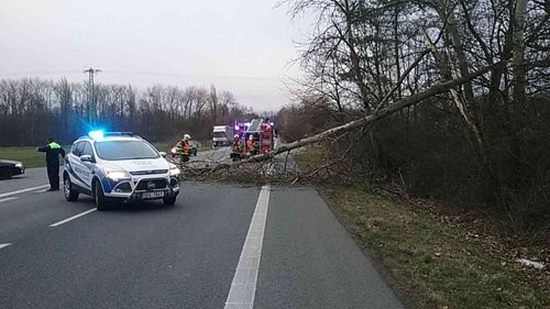Vítr a výjezdy hasičů Pardubického kraje 
