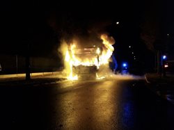 Požár autobusu v Prostějově způsobil statisícové škody