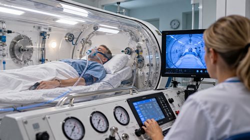  Když běžný kyslík nestačí. Co se děje s pacientem uvnitř hyperbarické komory?