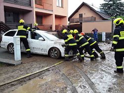 Přívalový déšť zaplavil v Drnovicích na Vyškovsku více jak 20 objektů