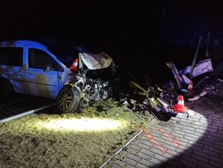 Masivní únik plynu po nehodě v Českých Budějovicích, evakuováno bylo 20 osob