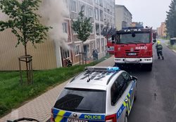 V Rotavě zcela vyhořel byt
