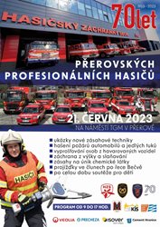 Profesionální hasiči v Přerově oslaví 70 let od svého založení