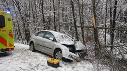 Nehoda u obce Nevšová ve Zlínském kraji si vyžádala čtyři zranění
