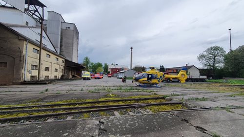 Záchrana muže ve Vysokém Mýtě