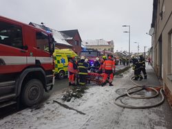 U požáru rodinného domu v Lošticích zasahovaly 4 jednotky
