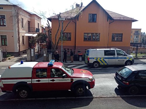 Požár v kuchyni podkrovního bytu v Kadani