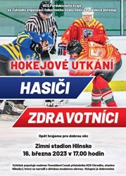 Hokejové utkání hasiči versus zdravotníci