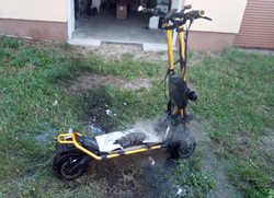 Požár elektrokoloběžky