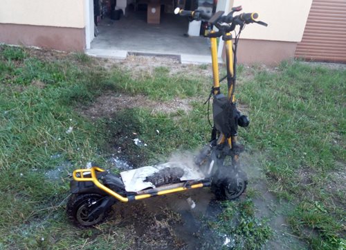 Požár elektrokoloběžky