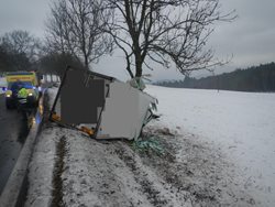 31.leden Ledovka trápí jihočeské silnice