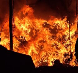 Oheň, který rozžhavil nebe: Hasiči sváděli bitvu s peklem