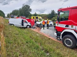 Tragická nehoda dvou vozidel